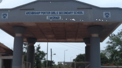 The Entrance to the  Archbishop Porter Girls Schoo; at Takoradi.