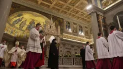 Ecumenical Vespers at the Basilica of St. Paul Outside the Walls, Jan. 25, 2021. / Daniel Ibáñez/ Vatican Pool.