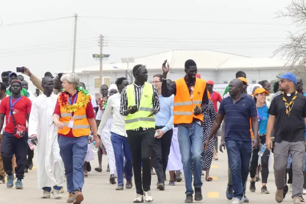 United for Peace in South Sudan in the Nine-day “walking for peace”: Bishop, Pilgrims