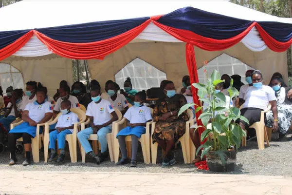 People with disabilities at the launch of the disability awareness handbook. Credit ACI Africa