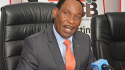 Kenya Film Classification Board (KFCB) CEO Ezekiel Mutua addressing a press conference on February 21 on the ban of  Hindi film Shubh Mangal Zyada Saavdhan . / KFCB