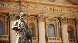 Statue of St. Peter in front of St. Peter's Basilica. / Credit: Vatican Media