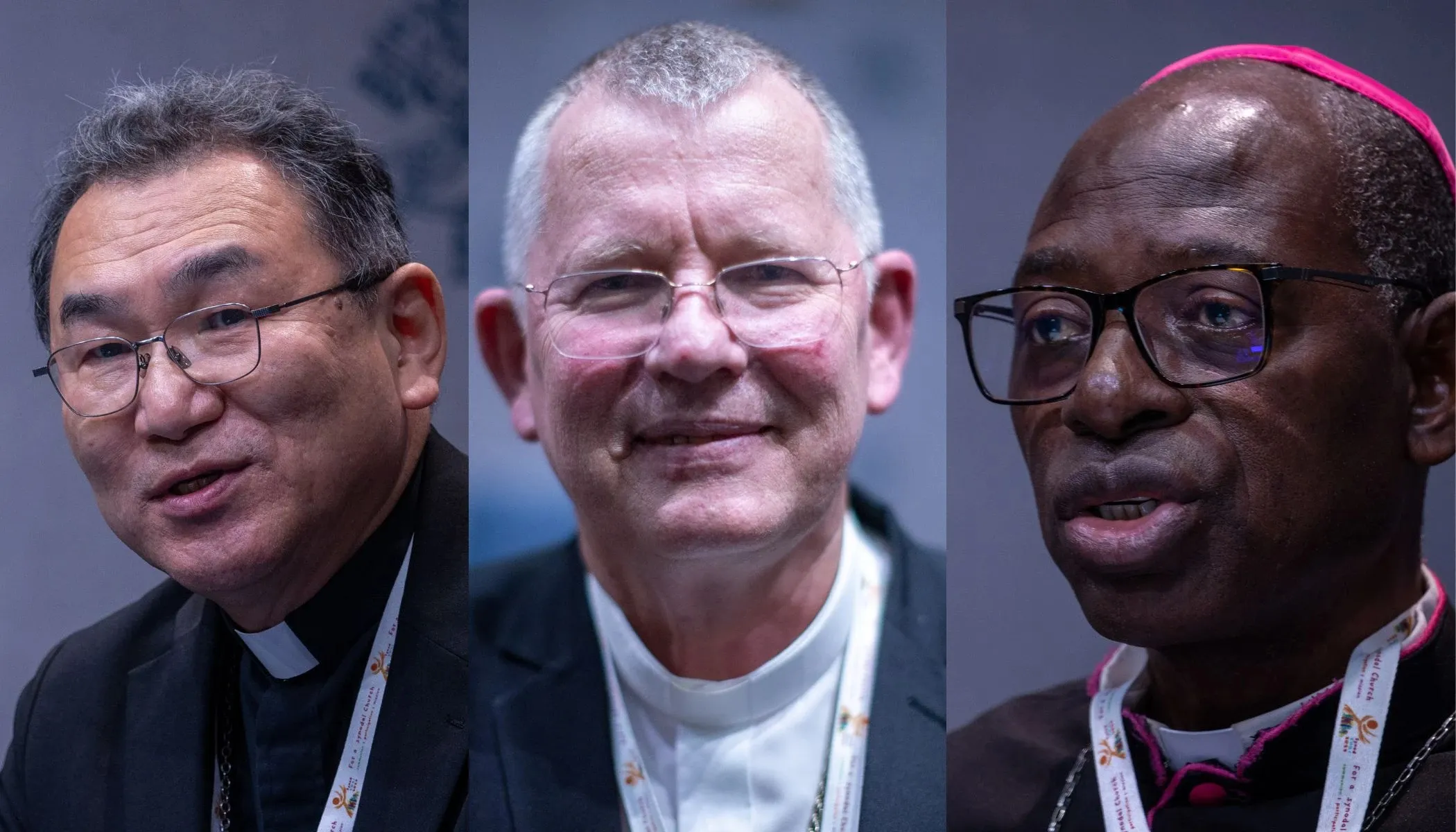 Archbishop Tarcisio Isao Kikuchi, SVD; Archbishop Jaime Spengler, OFM; and Archbishop Ignace Bessi Dogbo