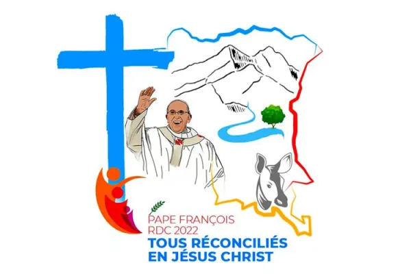 The Official of logo and motto of Pope Francis’ Apostolic visit to the Democratic Republic of Congo (DRC) in July 2022.