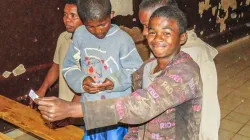 Some of the homeless youths in prison that Salesian MIssionaries are supporting in Madagascar. Credit: Salesian Missions