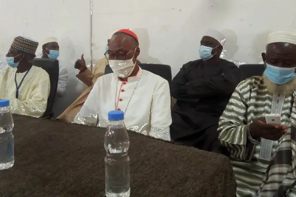 Jean Cardinal Zerbo with muslim leaders in Mali's capital, Bamako.