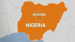 Map of the Federal Republic of Nigeria showing Kaduna state where there has been an upsurge in violence recently.