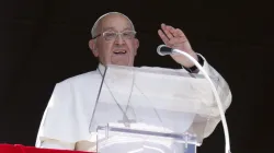 Pope Francis addresses the faithful during the Angelus address in St. Peter’s Square at the Vatican, Sunday, Oct. 13, 2024. / Credit: Vatican Media