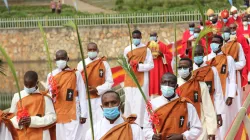 Procession during the Uganda Martyrs Day Mass at the Namugongo Shrine. Credit: UEC/Facebook