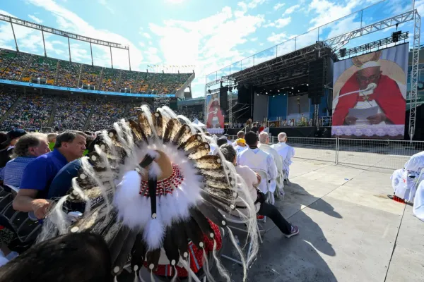 Pope Francis Preaches Sharing Faith with Love Before 50,000 at Largest Stadium in Canada