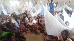 Displaced Nigerians camped near St. Francis Xavier Parish in Agagbe, Nigeria, in 2022. Courtesy of Adakole Daniel