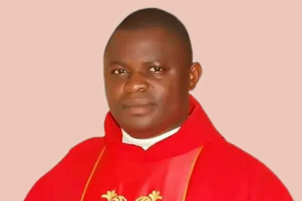 Fr. Benson Bulus Luka, freed Tuesday, 14 September 2021 after 24hours in captivity in Nigeria’s Kafanchan Diocese. Credit: Kafanchan Diocese