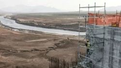 Ethiopia's Grand Renaissance Dam under construction on the river Nile in Guba Woreda, Benishangul Gumuz Region, Ethiopia.