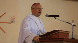 Apostolic Nuncio in Kenya and South Sudan, Archbishop Bert van Megen addressing guests during Golden Jubilee of the Religious Superiors Conference of Kenya (RSCK) in Nairobi on October 8, 2019 / ACI Africa