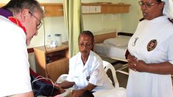 Fr. Gérard Lagleder and some of his staff in an Order of Malta clinic in Mandeni, South Africa. / Vatican News