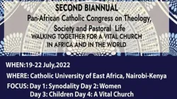 A poster announcing the Pan-African Congress on Theology that members of the Pan-African Catholic Theology and Pastoral Network (PACTPAN) have organized. Credit: Courtesy Photo