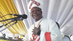 Dieudonné Cardinal Nzapalainga during the launch of the new pastoral year in the Archdiocese of Bangui in the Central African Republic (CAR). Credit: LANOCA