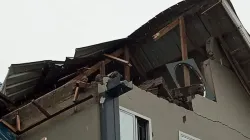 The section of the Priests house destroyed by the rains. Credit: Radio Mbiu