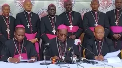 A screenshot of members of the Kenya Conference of Catholic Bishops (KCCB) during a press conference. Credit: KCCB