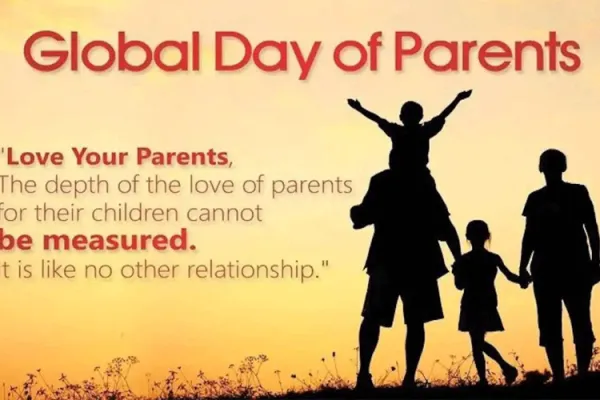 A poster of the Global Day of Parents 2020.