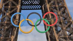 “The Olympic Games are, by their very nature, about peace, not war,” Pope Francis emphasized, noting that “the five intertwined rings represent the spirit of fraternity that should characterize the Olympic event and sporting competition in general.” / Credit: Ibex73, CC BY 4.0, via Wikimedia Commons