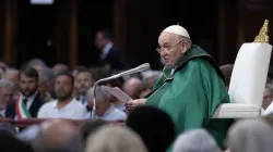 Pope Francis presides over a Mass in St. Peter's Basilica in Rome on July 23, 2023, for the World Day for Grandparents and the Elderly. / Credit: Pablo Esparza/EWTN