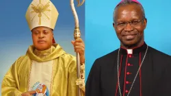 Newly named Cardinals from Africa: Bishop Peter Okpaleke of Nigeria’s Ekwulobia Diocese (left) and Bishop Richard Kuuia Baawobr of Wa Diocese in Ghana (right). Credit: Courtesy Photo