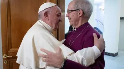 Pope Francis greets Archbishop Justin Welby at the Casa Santa Marta on November 13, 2019 / Vatican Media