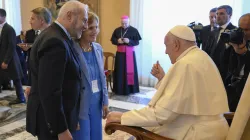 Pope Francis meets with participants of Italy’s Educational Commitment Movement of Catholic Action (MIEAC) national congress on Oct. 31, 2024, at a private audience held in the Vatican. / Credit: Vatican Media