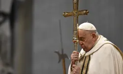 Pope Francis prays during Mass on the solemnity of the Epiphany on Jan. 6, 2025, in St. Peter’s Basilica at the Vatican. / Credit: Vatican Media