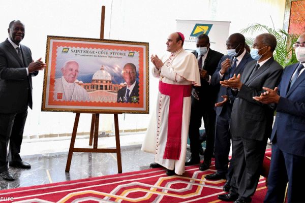 Holy See and Ivory Coast Mark 50 years of Relations, Unveil Postal Stamp Effigy