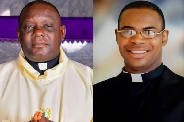 Late Fr. Vitus Borogo (left) killed by armed bandits in Nigeria’s Kaduna Archdiocese on 25 June 2022 and Late Fr. Christopher Odia killed by gunmen in Nigeria's Catholic Diocese of Auchi on 26 June 2022. Credit: CBCN