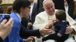 Pope Francis greets pilgrims at his general audience in Paul VI Hall on Jan. 25, 2023. | Credit: Vatican Media