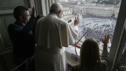 Pope Francis invited young people from Portugal to join him in the window of the Apostolic Palace for the World Youth Day announcement in October 2022. | Vatican Media