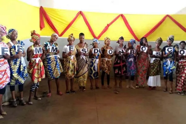 Young women were inspired to learn professions traditionally reserved for men at a conference held by the Salesian Tuwe Wafundi School of Trades in Bukavu, Democratic Republic of the Congo. Credit: Salesian Missions