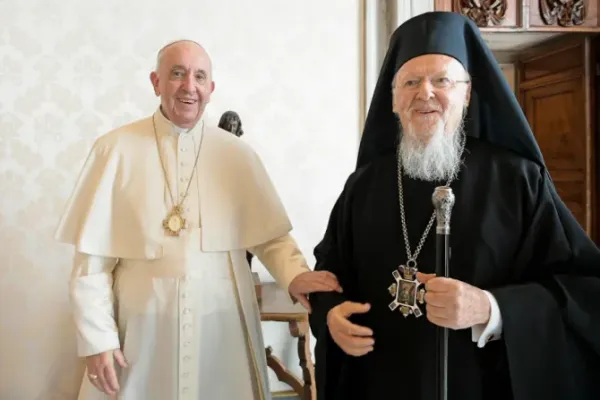 Pope to Orthodox Patriarch: "Bonds of faith, hope and charity" Unite two Churches