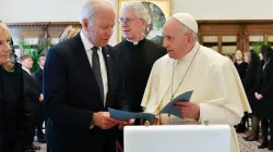 Pope Francis and Joe Biden meet at the Vatican, Oct. 29, 2021. Vatican Media.