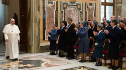 Pope Francis meets members of the Pauline Family in the Vatican’s Clementine Hall, Nov. 25, 2021. Vatican Media.