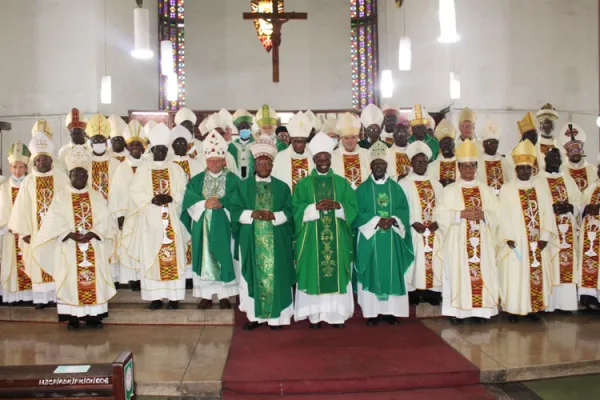 Members of the Symposium of Episcopal Conference of Africa and Madagascar (SECAM) at the conclusion Mass of their 19th Plenary  Assembly at the Holy Spirit Cathedral of the Archdiocese of Accra on 31 July 2022. Credit: ACI Africa