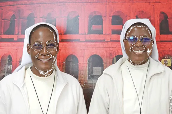 Sr.Pauline, the General Superior of the congregation with Sr. Marie-Bernadetter, the Former General Superior / Aid to the Church in Need.