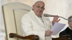 Pope Francis delivers remarks at his Wednesday general audience in St. Peter's Square at the Vatican on Wednesday, Nov. 13, 2024. / Credit: Vatican Media