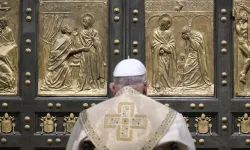 Pope Francis opened the Holy Door of St. Peter’s Basilica before Mass on Christmas Eve, Dec. 24, 2024, officially launching the Jubilee Year 2025. / Credit: Vatican Media