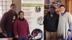 Br. Ngonidzashe, SJ (in cap) with members of the Network of Young Catholics in Africa Caring for Creation. Credit: CYNESA