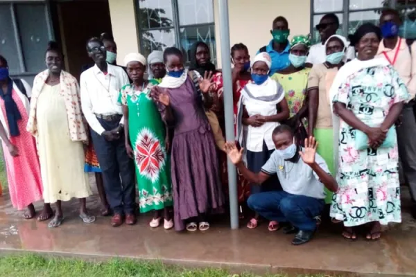 A group photo of participants who attended the training session on psychosocial support skills to control the abuse of drugs among the young people in South Sudan's Yei Diocese. Credit: ACI Africa