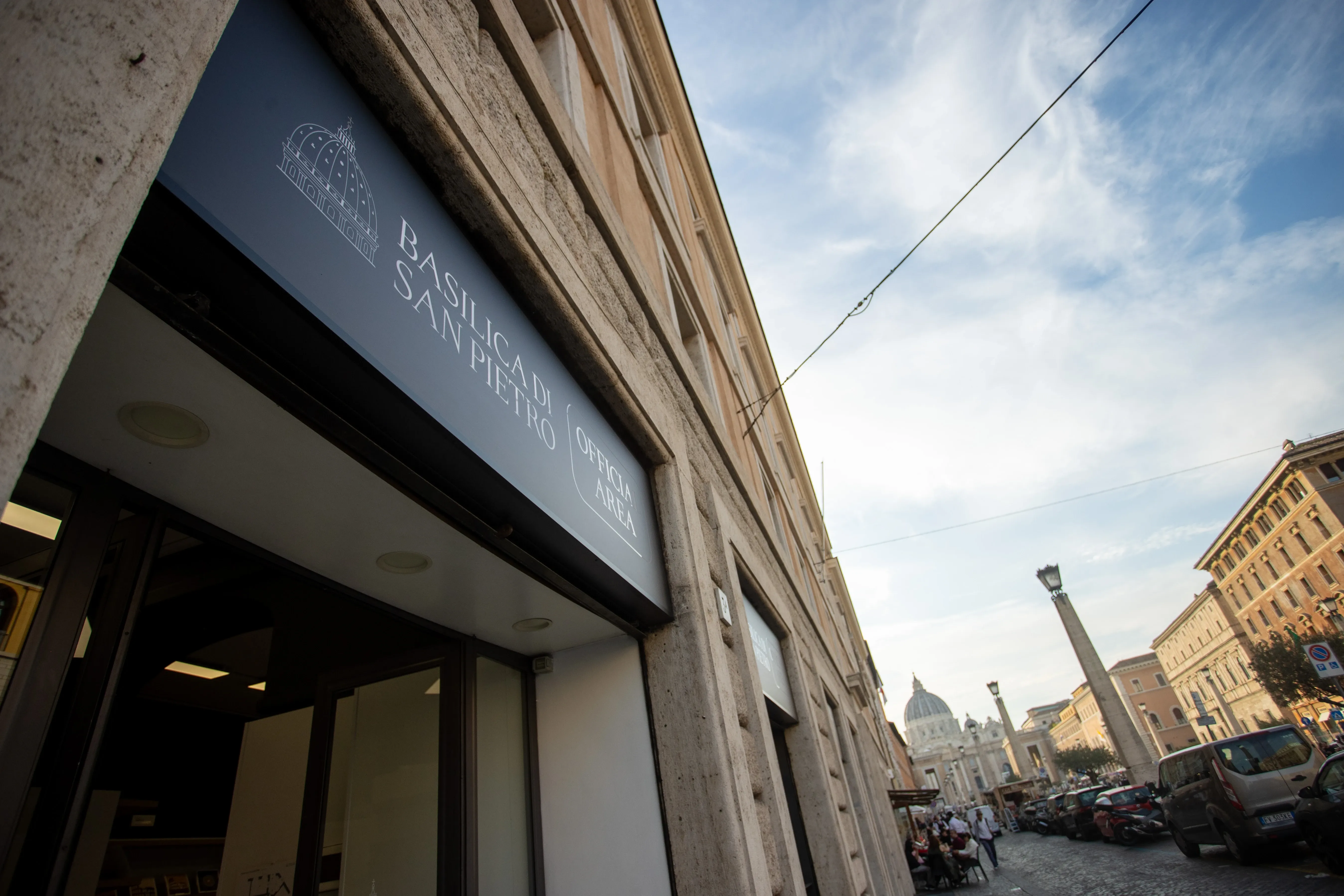 The Vatican on Oct. 31, 2024, inaugurated a center to welcome pilgrims and tourists before they visit St. Peter’s Basilica. / Credit: Daniel Ibañez/CNA