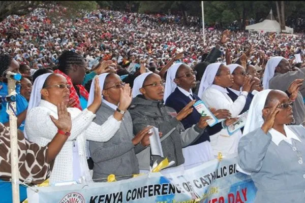 Religious and laity during the unveiling of six-month nation-wide campaign against corruption in Kenya on October 5, 2019