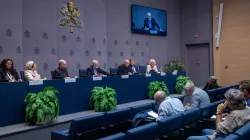 Closing the first week of meetings, Synod on Synodality participants from different continents put a spotlight on the plight of the world’s poor and vulnerable at a press briefing held in the Vatican on Oct. 4, 2024, the feast day of St. Francis of Assisi.  / Credit: Daniel Ibañez/CNA