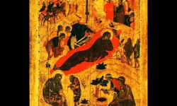 Andrei Rublev, “The Nativity,” 1405. / Credit: Public domain