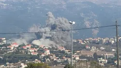 An Israeli air strike hits the town of Khiam in southern Lebanon on Wednesday, Sept. 25, 2024. / Credit: Mawan Semaan/ACI MENA