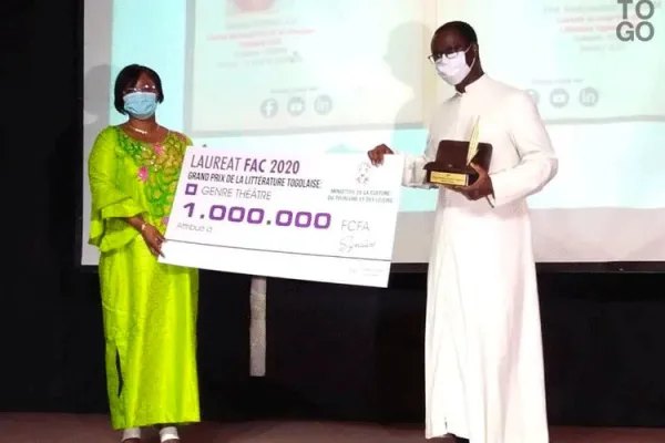 Togolese Prelate Awarded Literature Prize, Says He Uses Art as “means of evangelization”